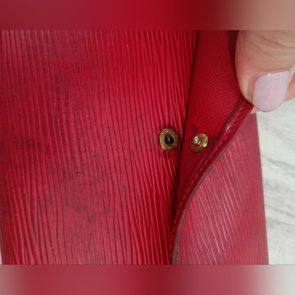 Louis Vuitton Epi Porte Tresor Etui Papier Red Wallet - Picture 8 of 14